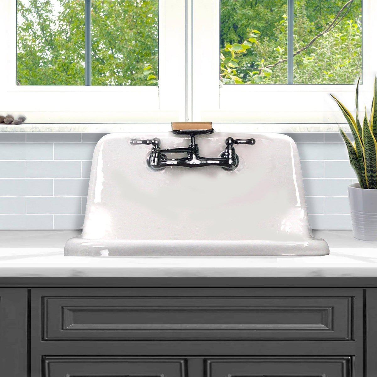 22-inch Cast Iron Wallmount Utility Sink Z98454