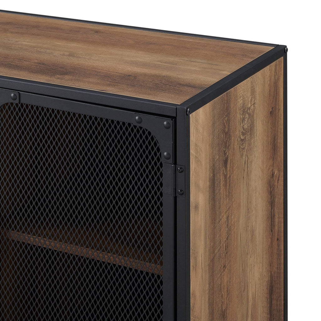 Urban Industrial Metal Mesh 4 Door TV Stand F796