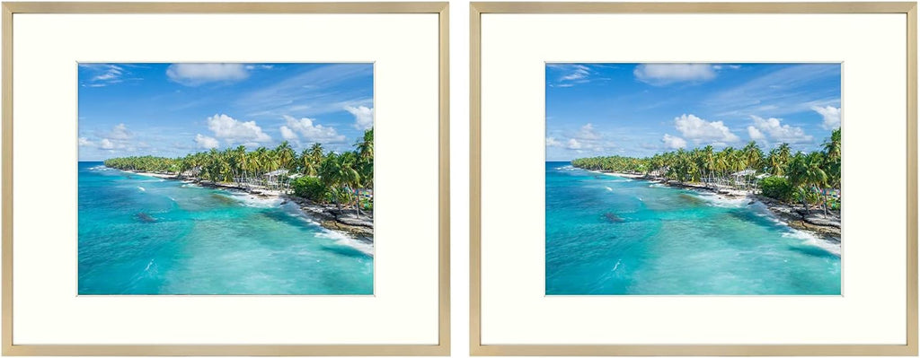 16x20 Aluminum Picture Frame with Real Glass, 2 Pack Q27760