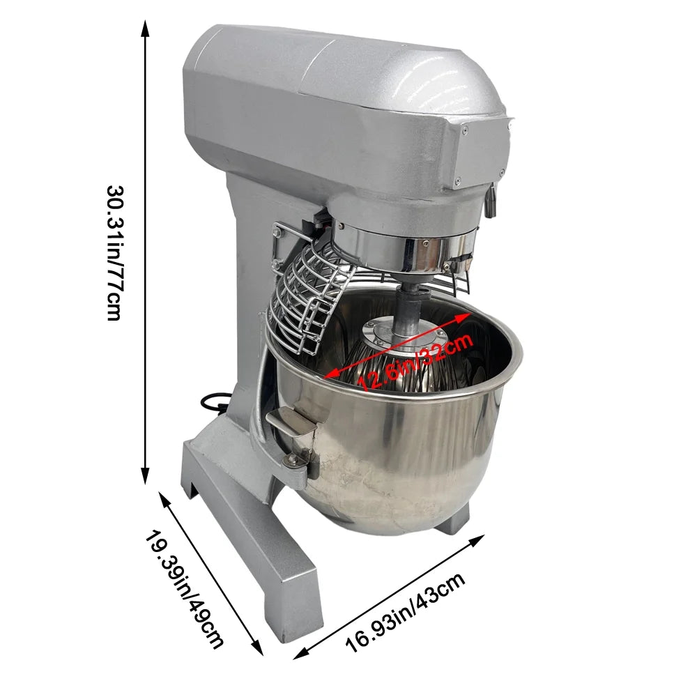 Electric 20L Spiral Dough Mixer Stainless Steel K250687