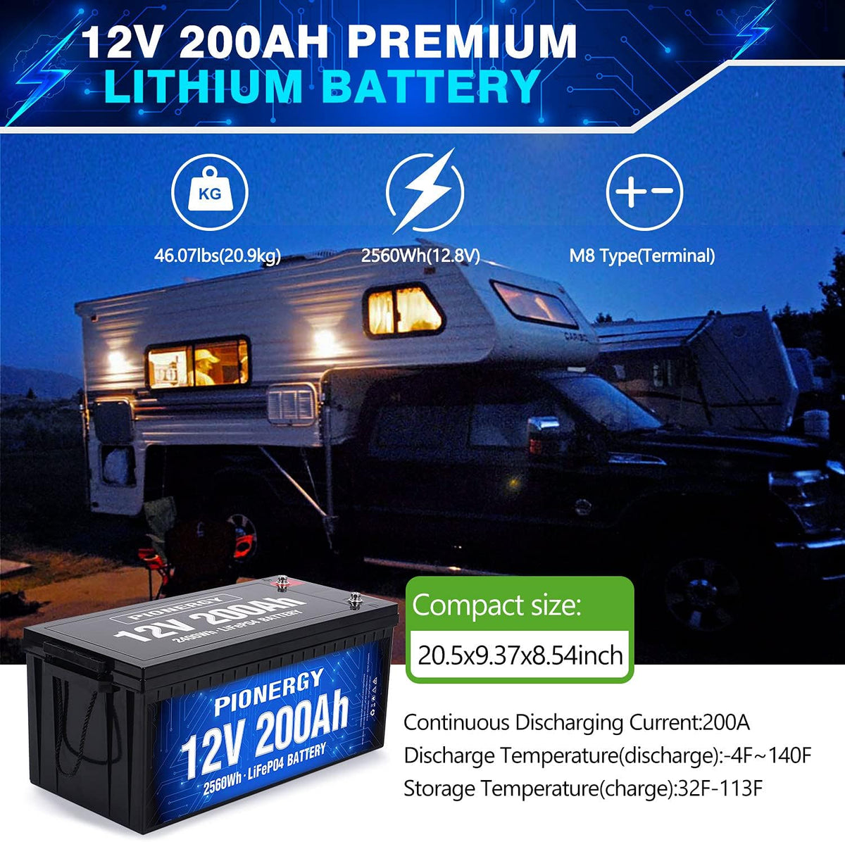 12V 12Ah LiFePO4 Battery Pack of 2 Q204132