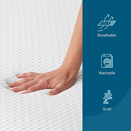 4 Inch Gel Memory Foam Mattress Topper, Twin XL, Blue A17969