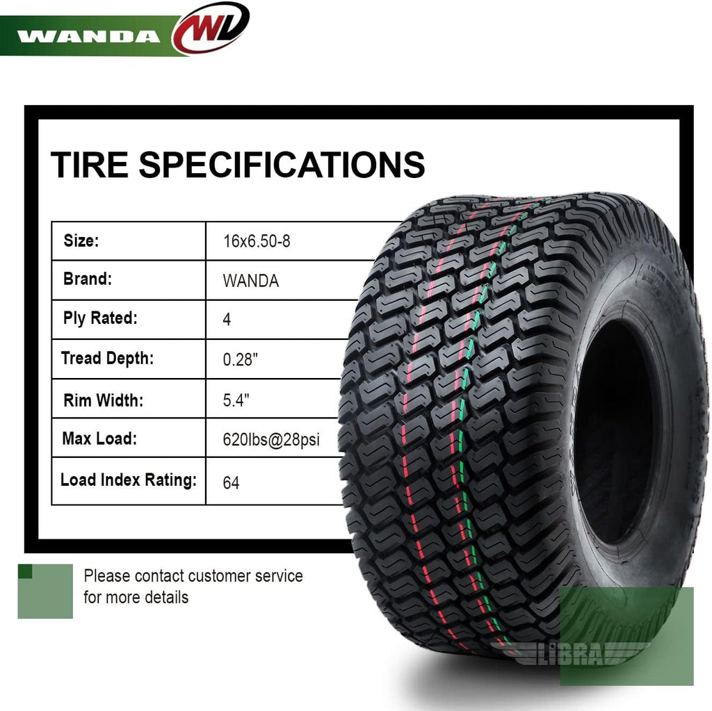 16x6.50-8 Turf Tires Pack of 2 X75727