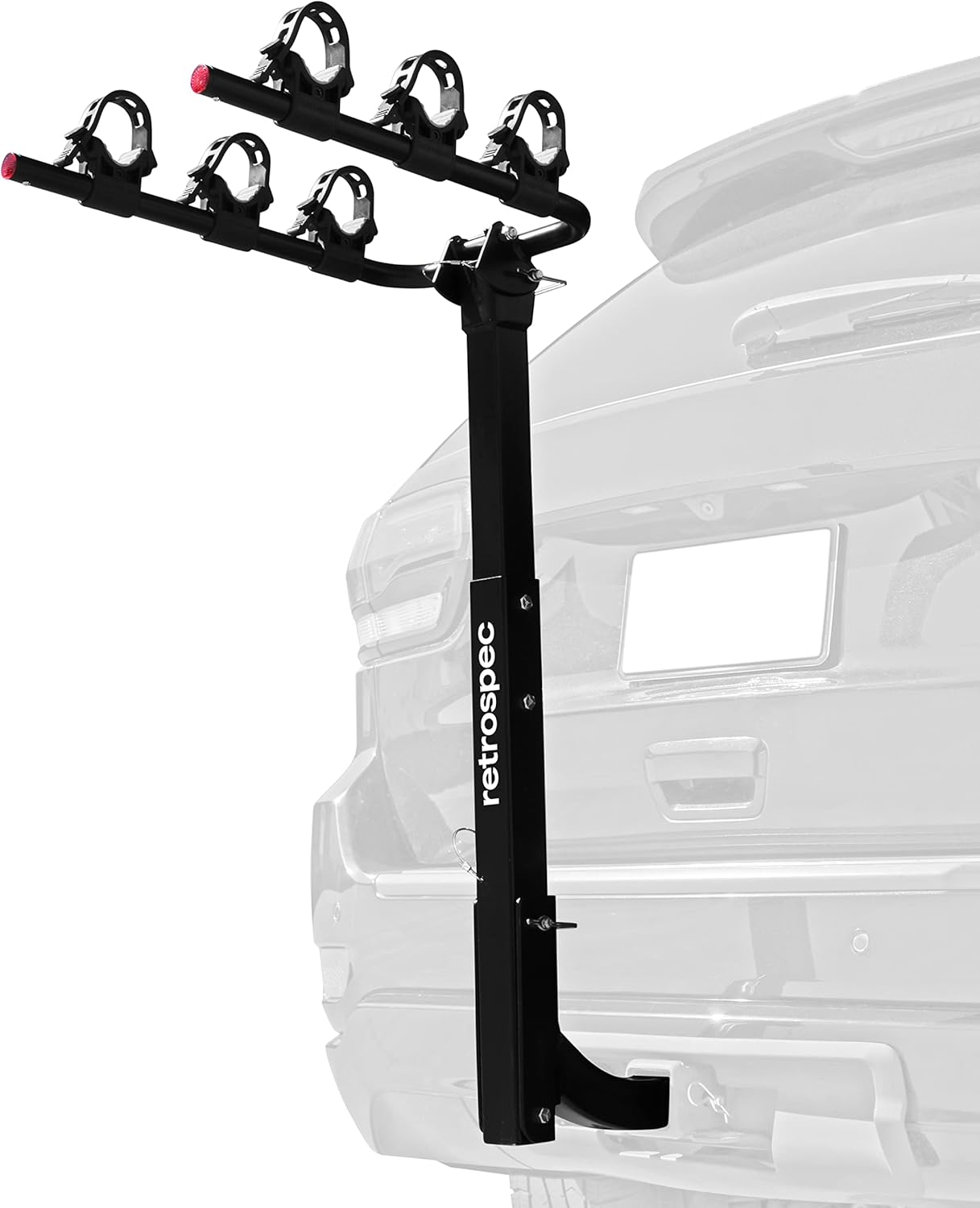 Five Bike Mount Hitch Bicycle Carrier with Compact Foldable Steel Frame H262028