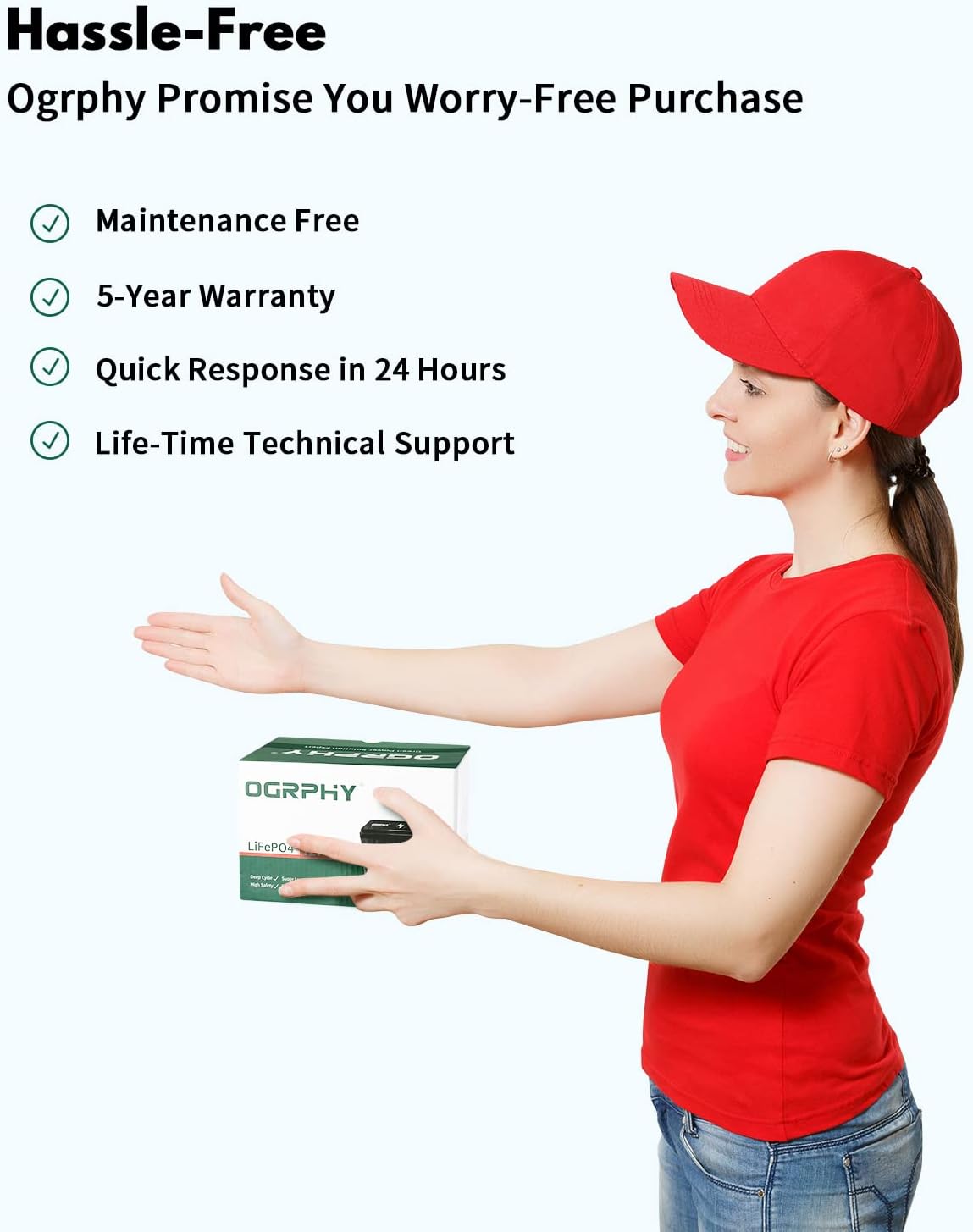 12V 15Ah Lithium Battery with BMS, Pack of 2 L9738