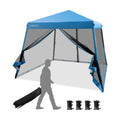 10 x 10 Feet Pop Up Canopy with Mesh Sidewalls X21361