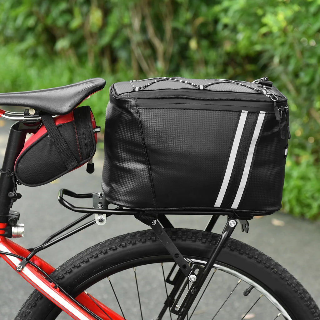 Water Resistant Bike Trunk Bag with Thermal Insulation Compartment F8845