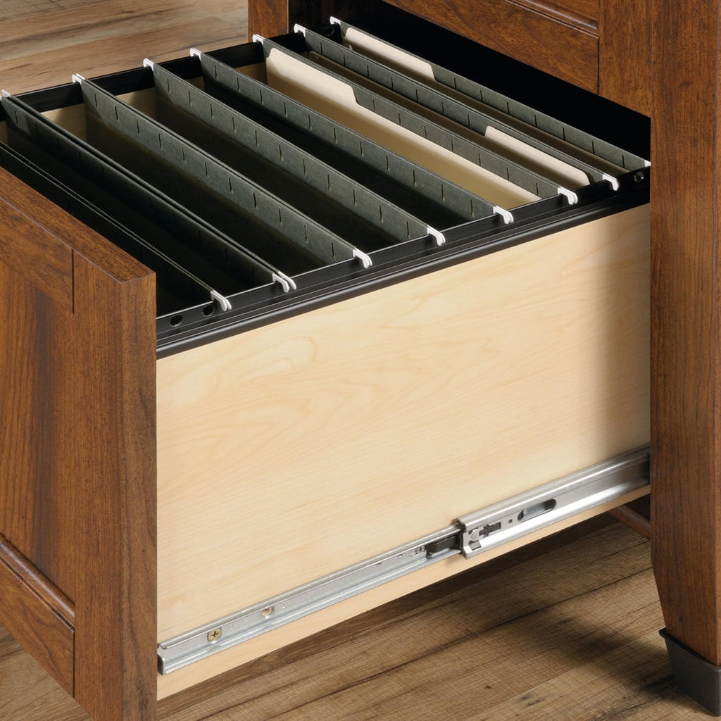 Corner Computer Desk, Washington Cherry finish Q959