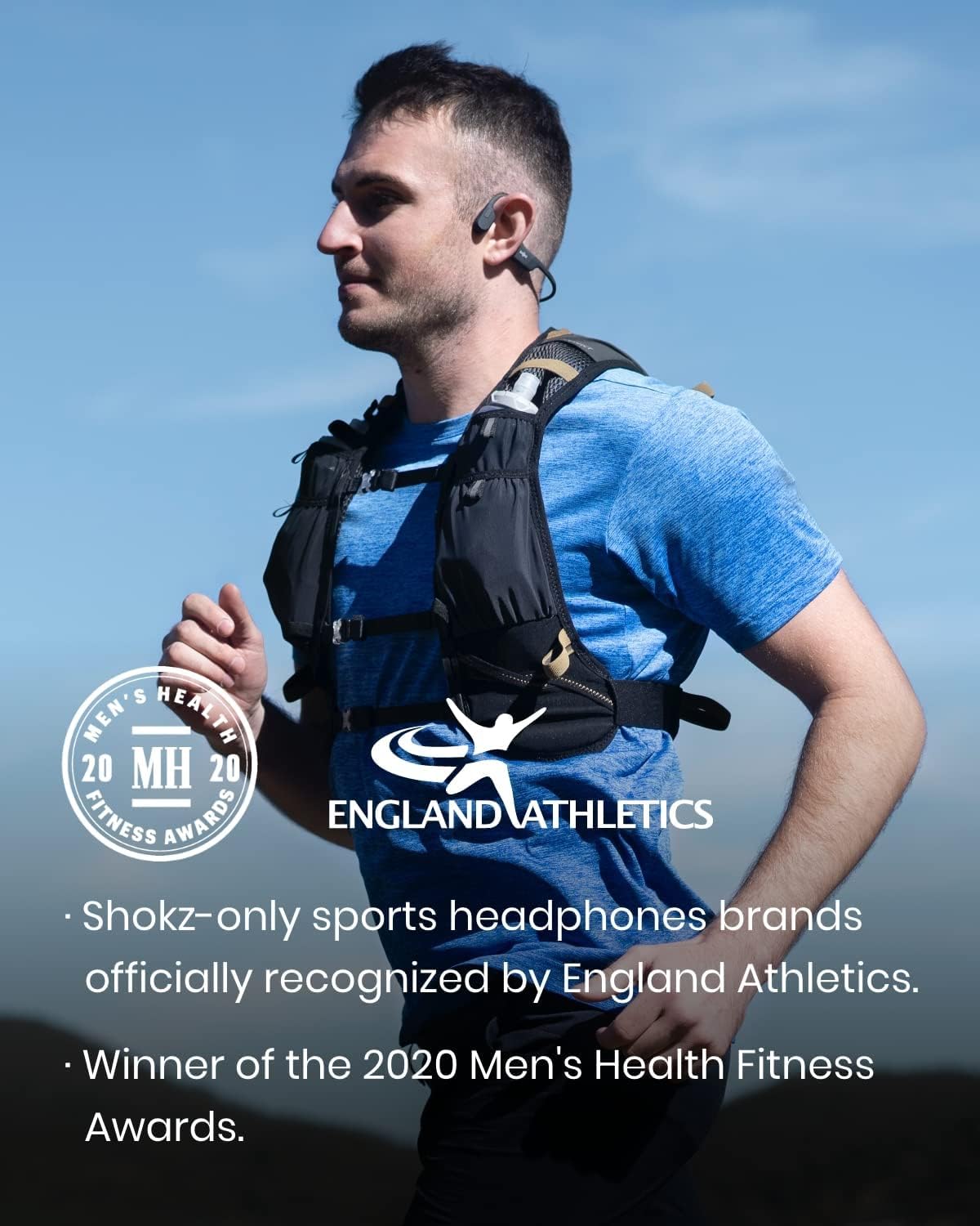 Black Bone Conduction Running Headphones D47414