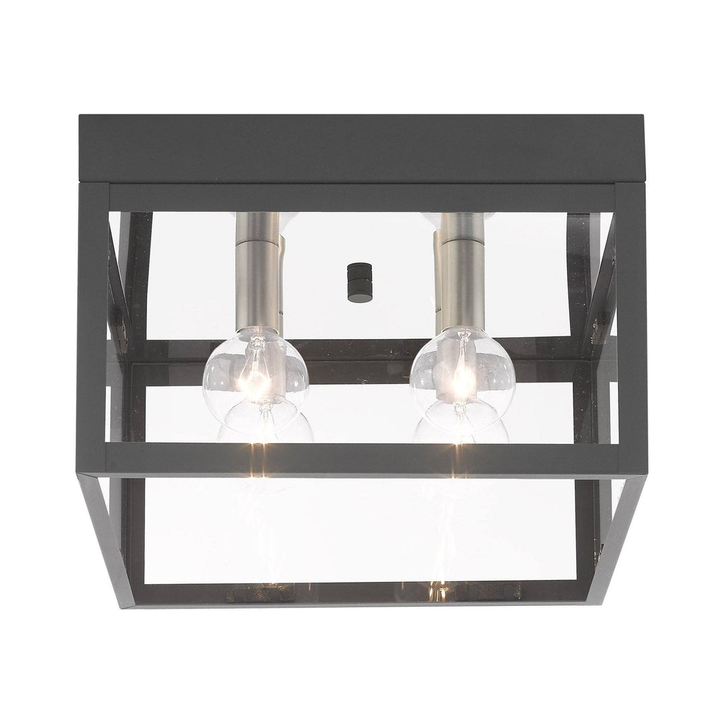 Scandinavian Gray 4 Light Outdoor Ceiling Mount S3650