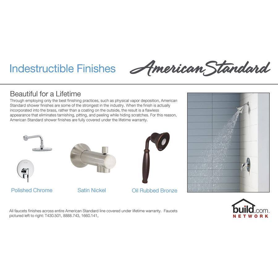 Polished Chrome 3-Handle Bath and Shower J30825