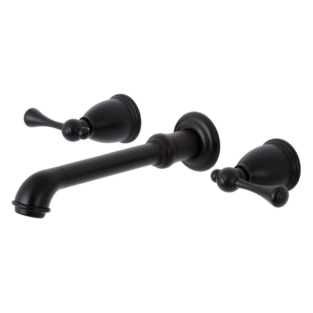 Oil Rubbed Bronze Two-Handle Wall Mount Bathroom Faucet X2321
