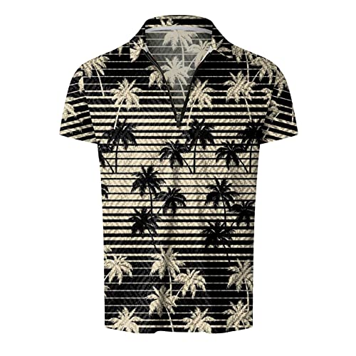 Mens Printed Short Sleeve 2 Piece Outfits Sets U287