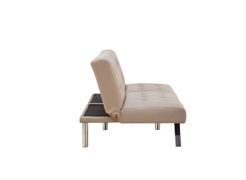 Beige Linen Adjustable Sofa M8113