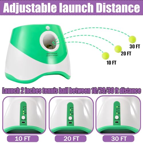 Automatic Dog Ball Thrower Launcher with 3 Launching Distance C7373