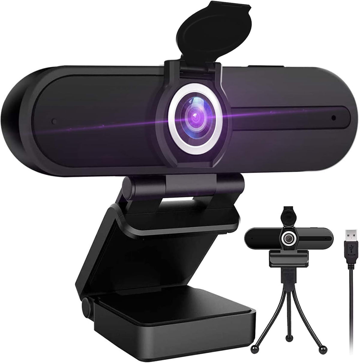 4K Webcam with Microphone, Privacy Cover Z5125