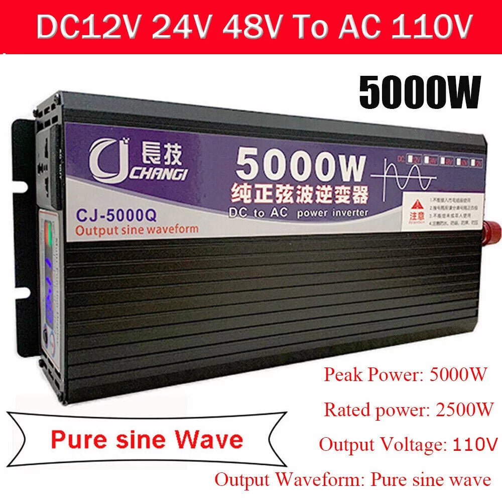 5000W Pure Sine Wave Power Inverter DC 48V To AC 110V C310