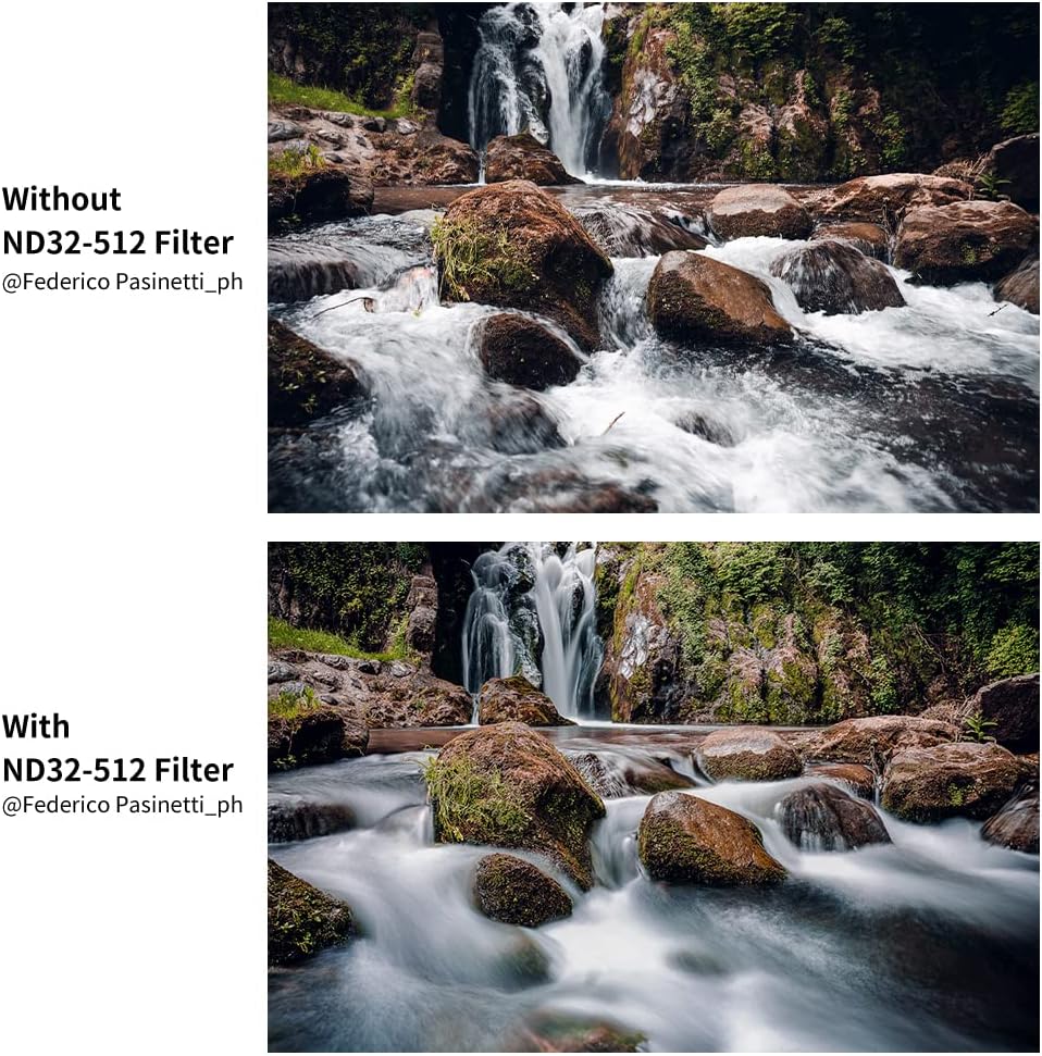 82mm Variable ND Filter ND32-ND512 Neutral Density Lens Filter with Multi-Layer Coatings O2973
