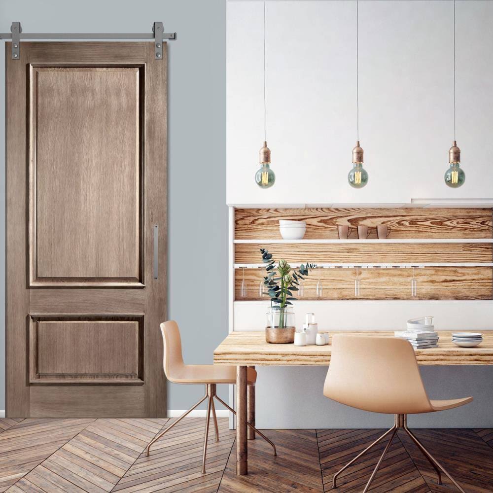 Barn Door Hardware Set with 6 ft Track, PC Chrome S85663