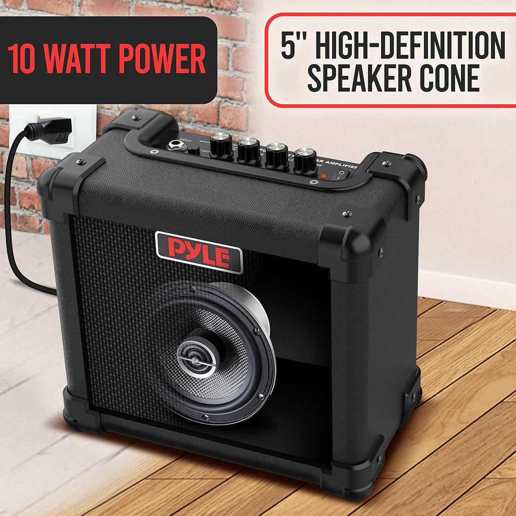 Portable 10 Watt Mini Electric Guitar Amplifier with 5-Inch Speaker, Pack of 2 B965