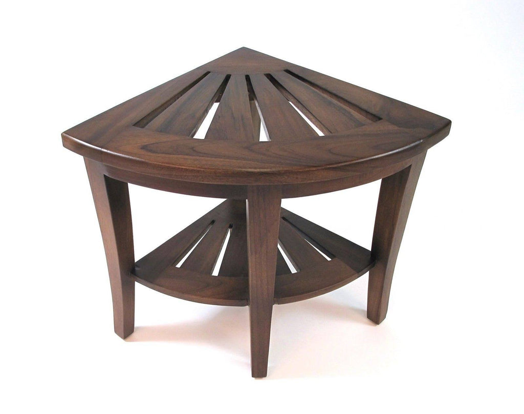 Teak Corner Shower Bench, Brown X833