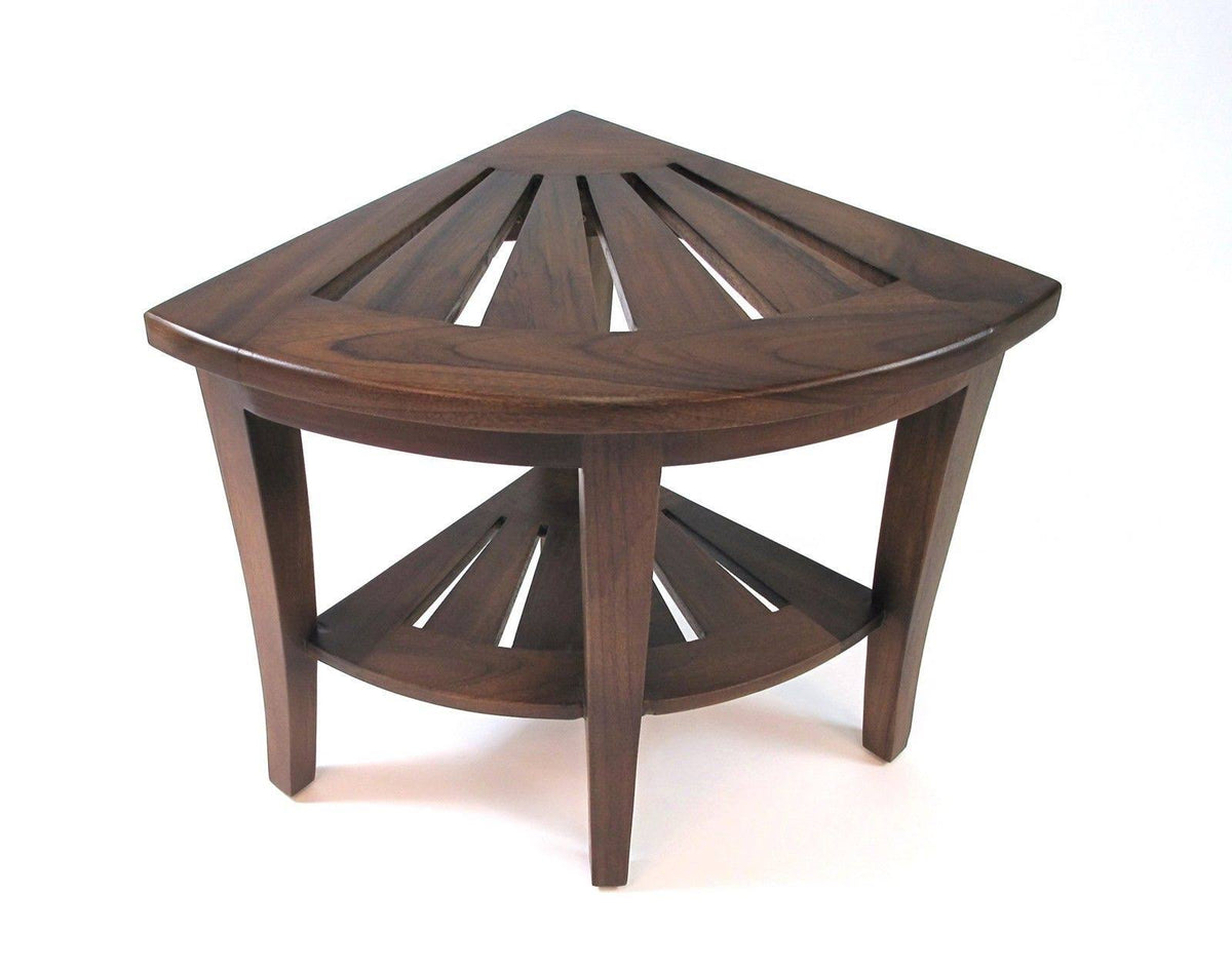 Teak Corner Shower Bench, Brown X833
