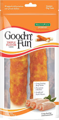 7" Triple Flavor Chews Dog Snack, 2 count, 5.7 oz M249844