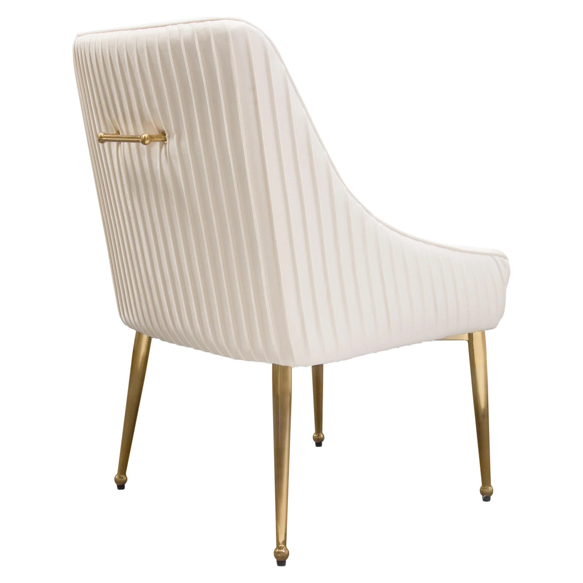 Cream Velvet Conference Dining Chairs Set of 2 N864