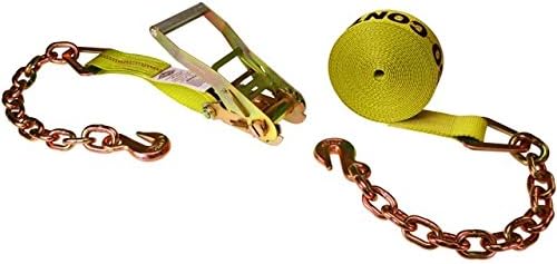 2 Inch x 30 Foot Ratchet Straps Chain End 10 Pack M7655
