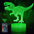 3D Dinosaur Night Light with Remote, 7 Colors + 16 Colors Changing Dimmable T Rex Q672782
