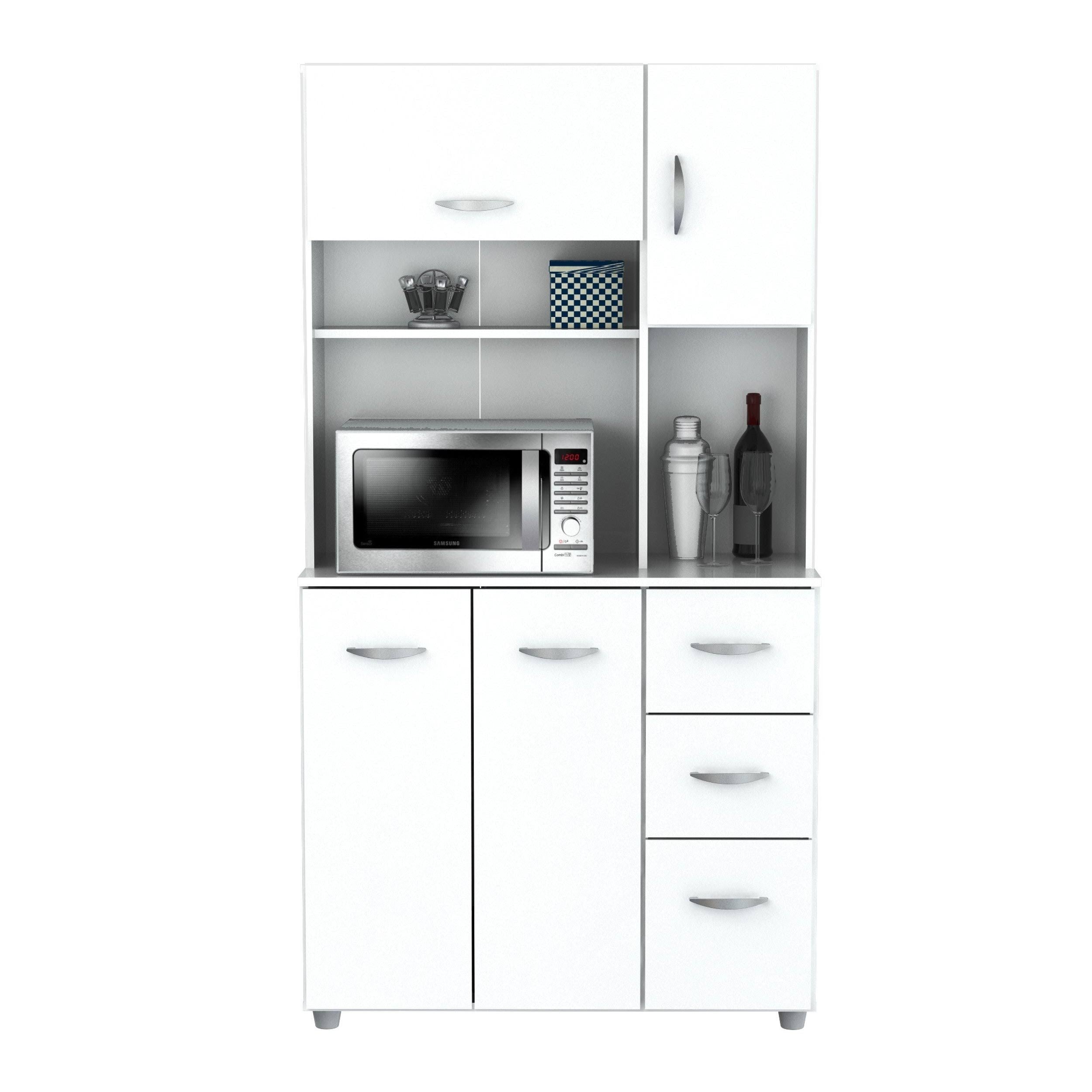 White Kitchen Storage Cabinet V95102