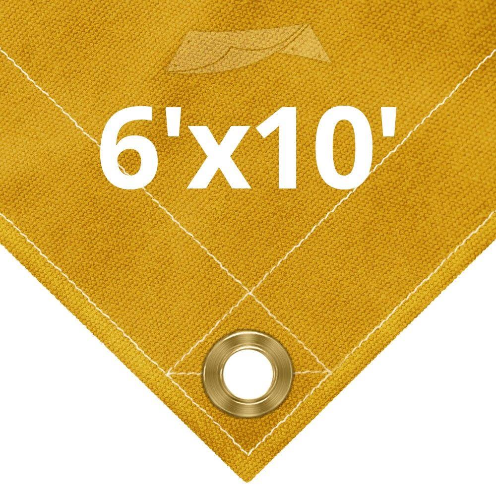 10 oz Tan Canvas Tarps 6' x 10' V8097