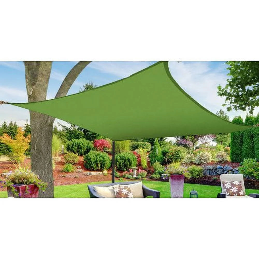 Blue 12' x 12' Square Sun Shade Sail Canopy M392