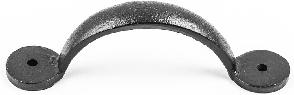 Black Wrought Iron Cabinet Drawer Handle Pack Of 12 C60483