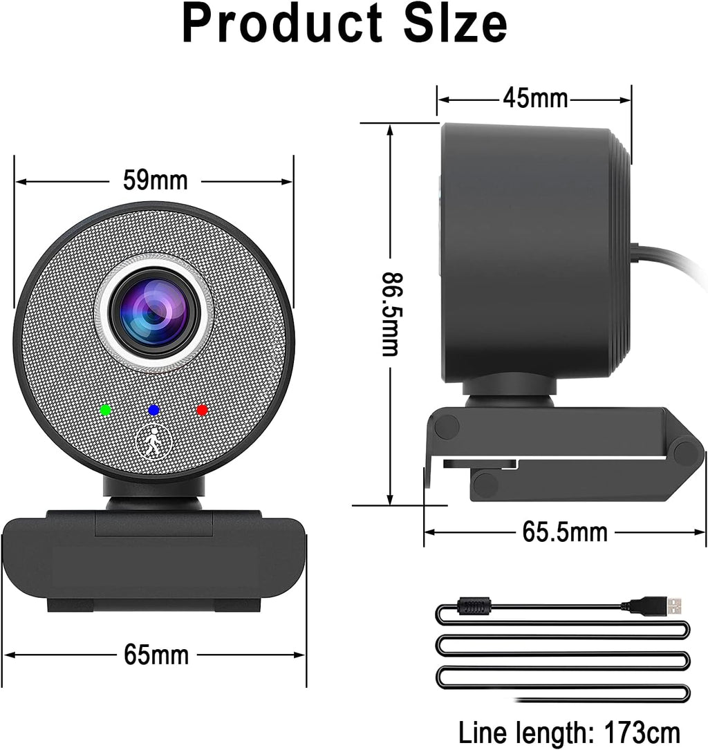 1080P USB Webcam with Adjustable View Z93259