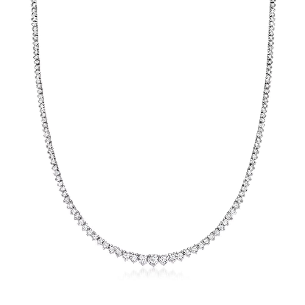 3.00 ct. t.w. Diamond Tennis Necklace in Sterling Silver U786052