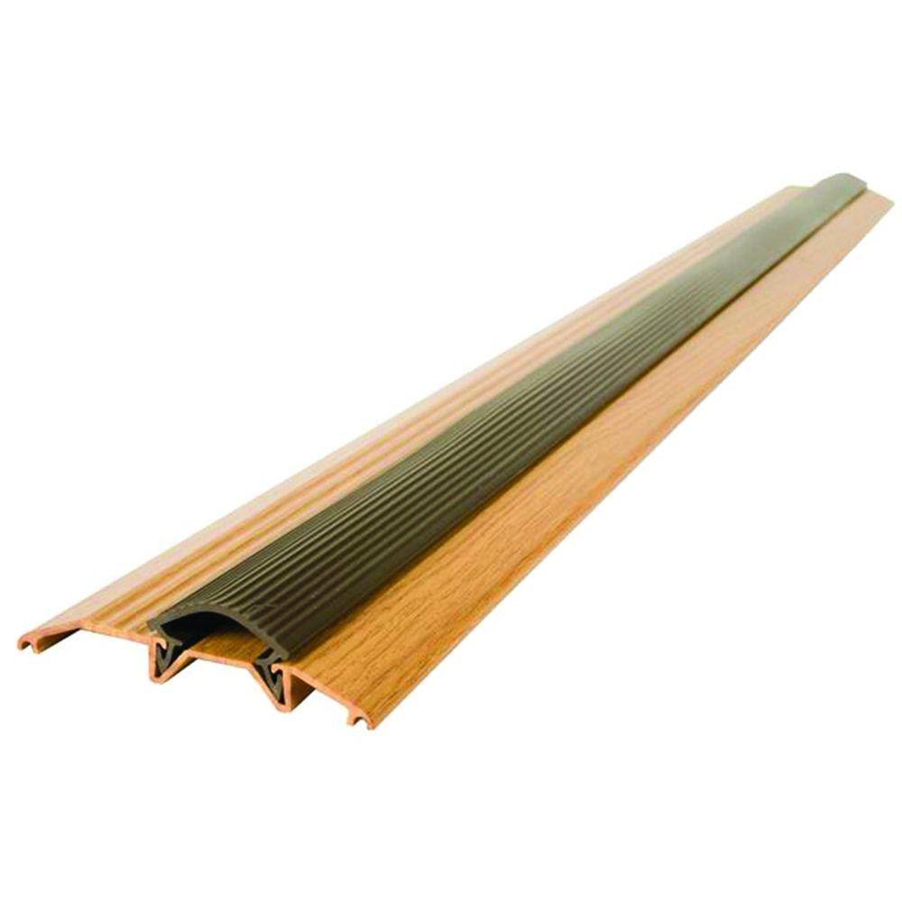 Oak Aluminum Threshold with Vinyl Seal M67118