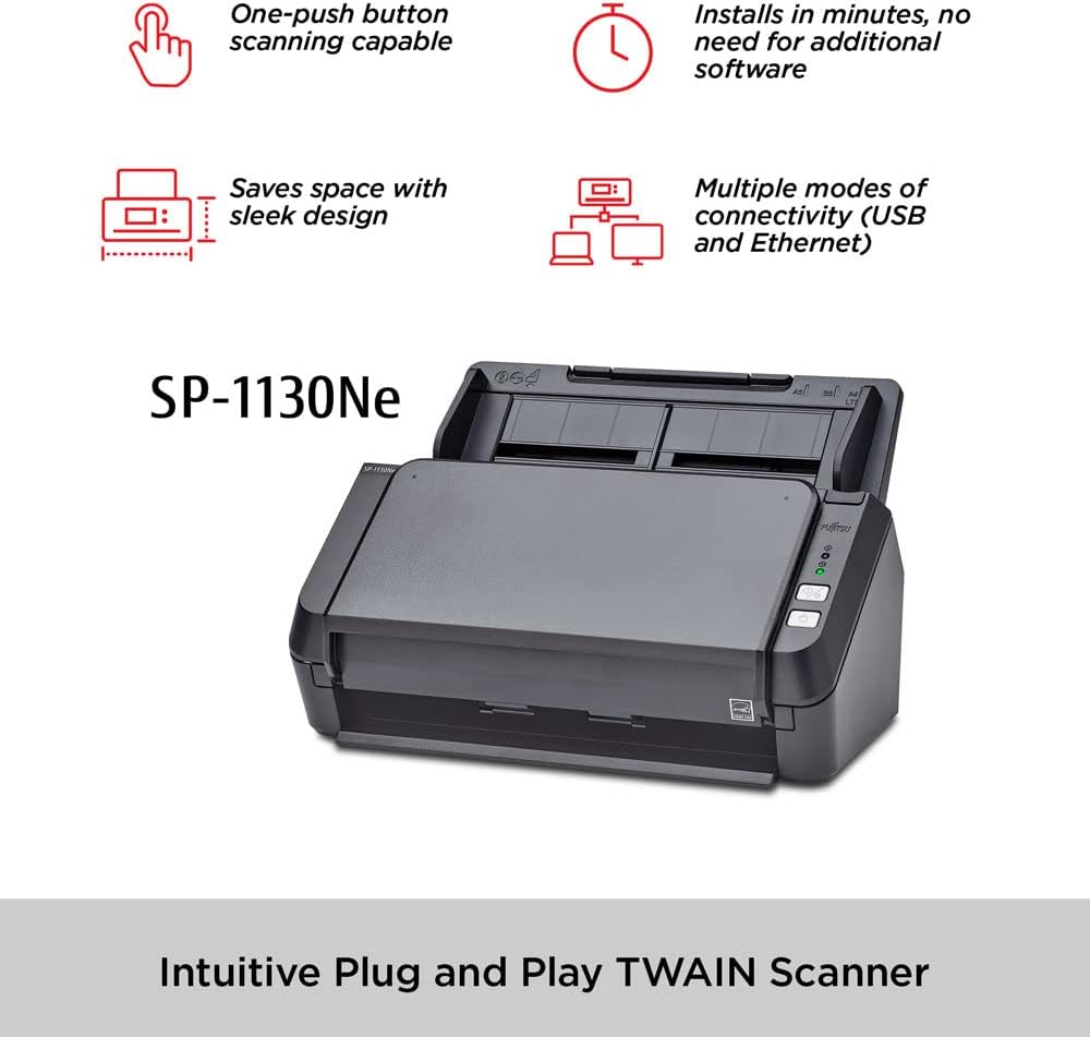Color Duplex Document Scanner with Automatic Document Feeder H9317