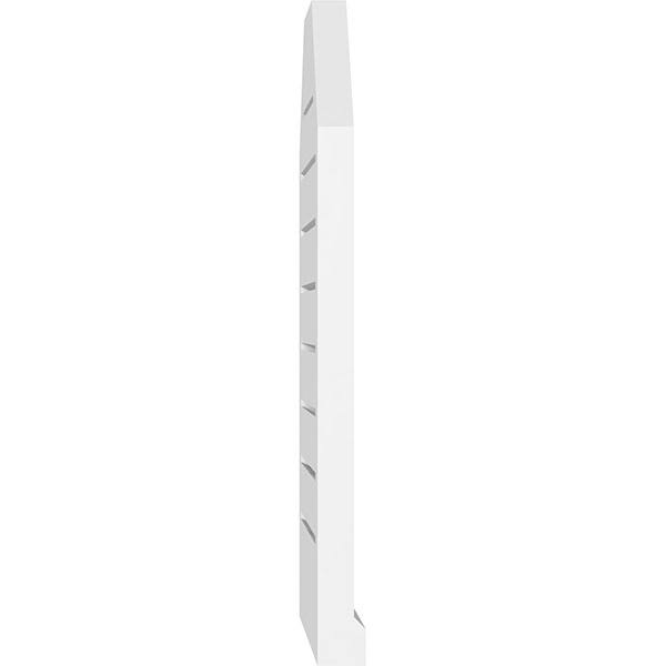 Octagonal Top Surface Mount PVC Gable Vent with Brickmoul V702