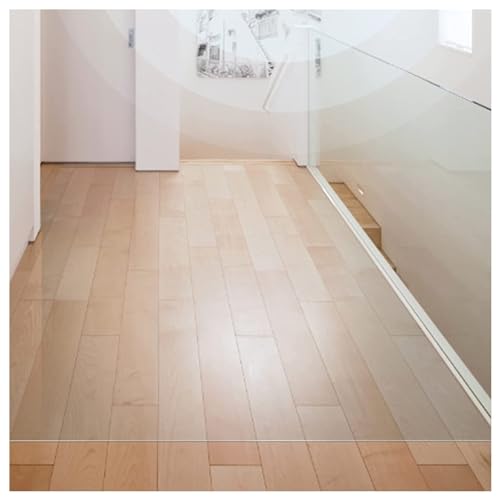Clear Vinyl Plastic Floor Runner, 1.5mm Thick Non-Skid Waterproof Transparent Carpet Protector Mat (80x180cm) N5506