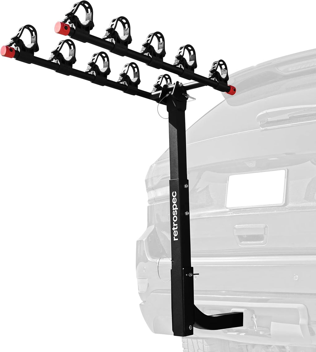 Five Bike Mount Hitch Bicycle Carrier with Compact Foldable Steel Frame H262028