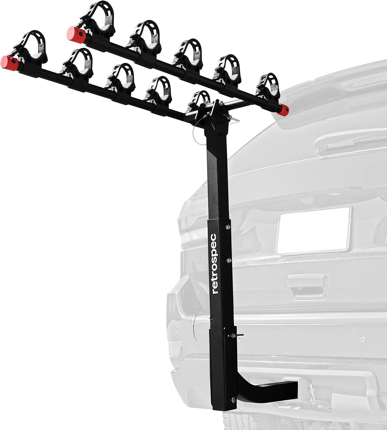 Five Bike Mount Hitch Bicycle Carrier with Compact Foldable Steel Frame H262028