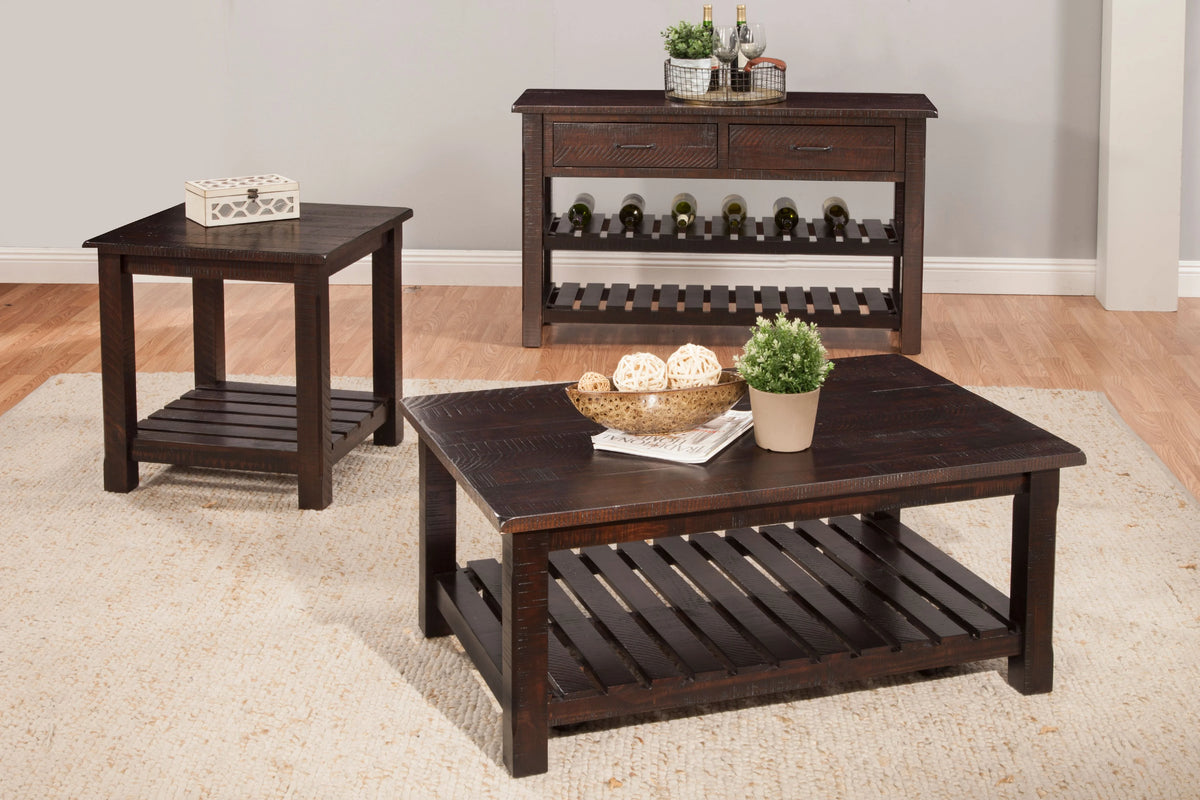 Espresso Sofa Table I3358