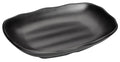 Black Melamine Rectangular Plate Z30495