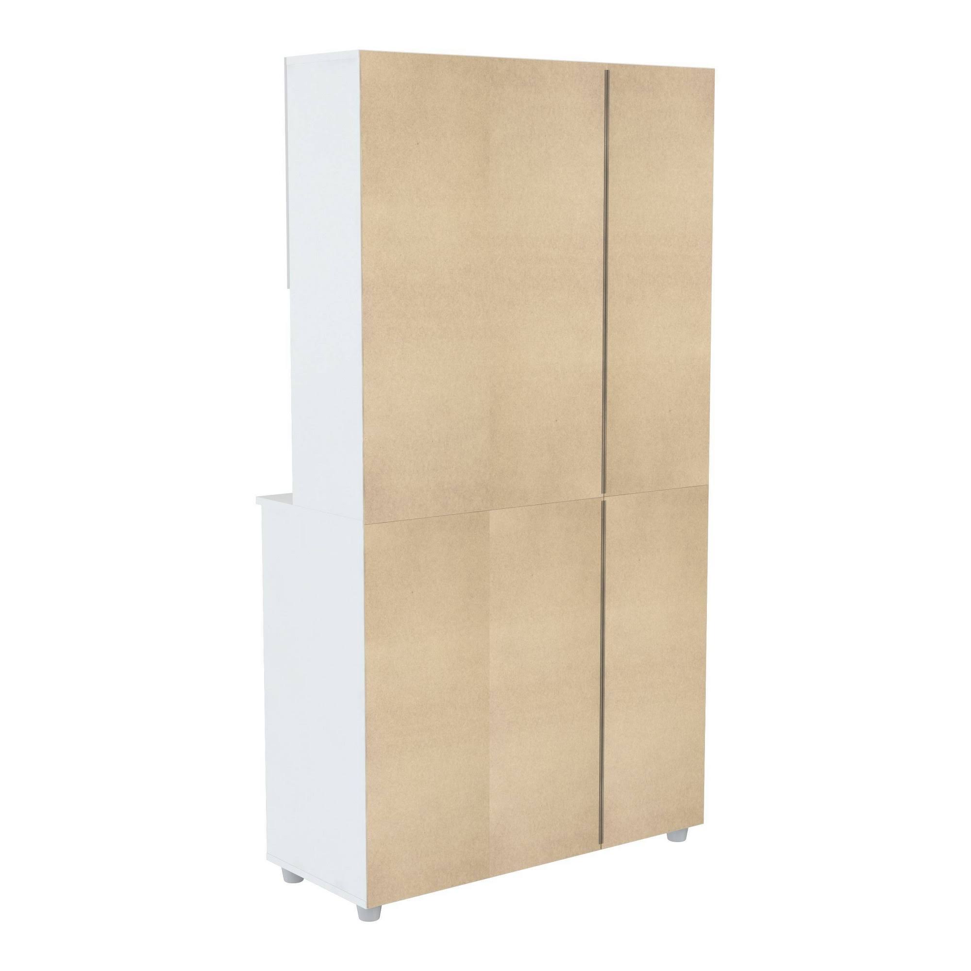 White Kitchen Storage Cabinet V95102