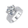 5ct Round Cut Moissanite Engagement Ring with Certificate S769