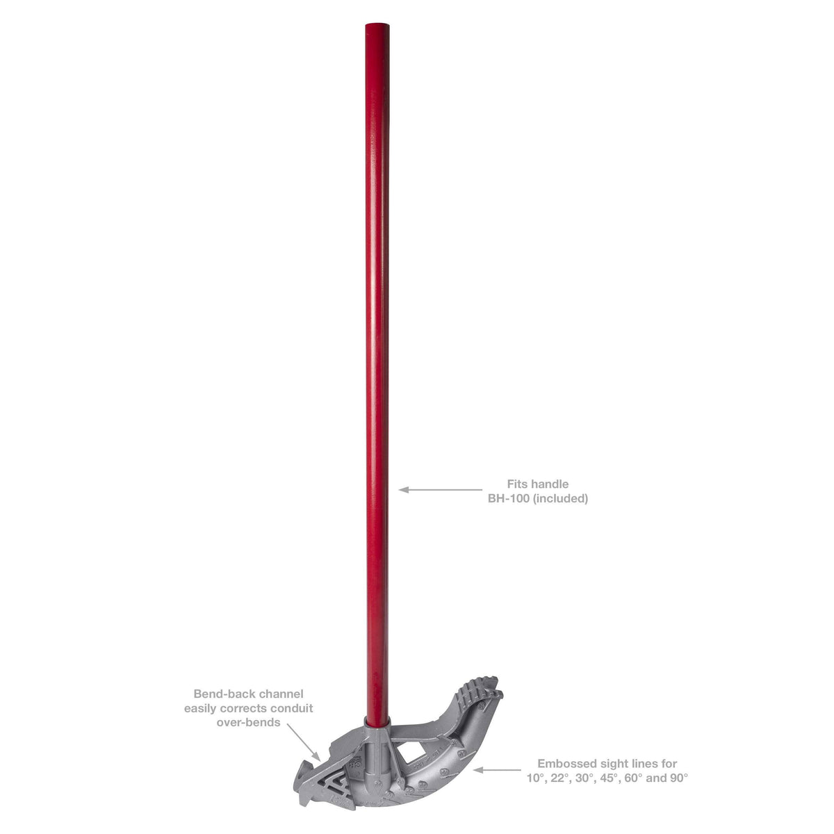Aluminum Bender with Handle for 1x22 EMT R711543