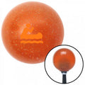 Orange Metal Flake Shift Knob with M16 x 1.5 Insert L873