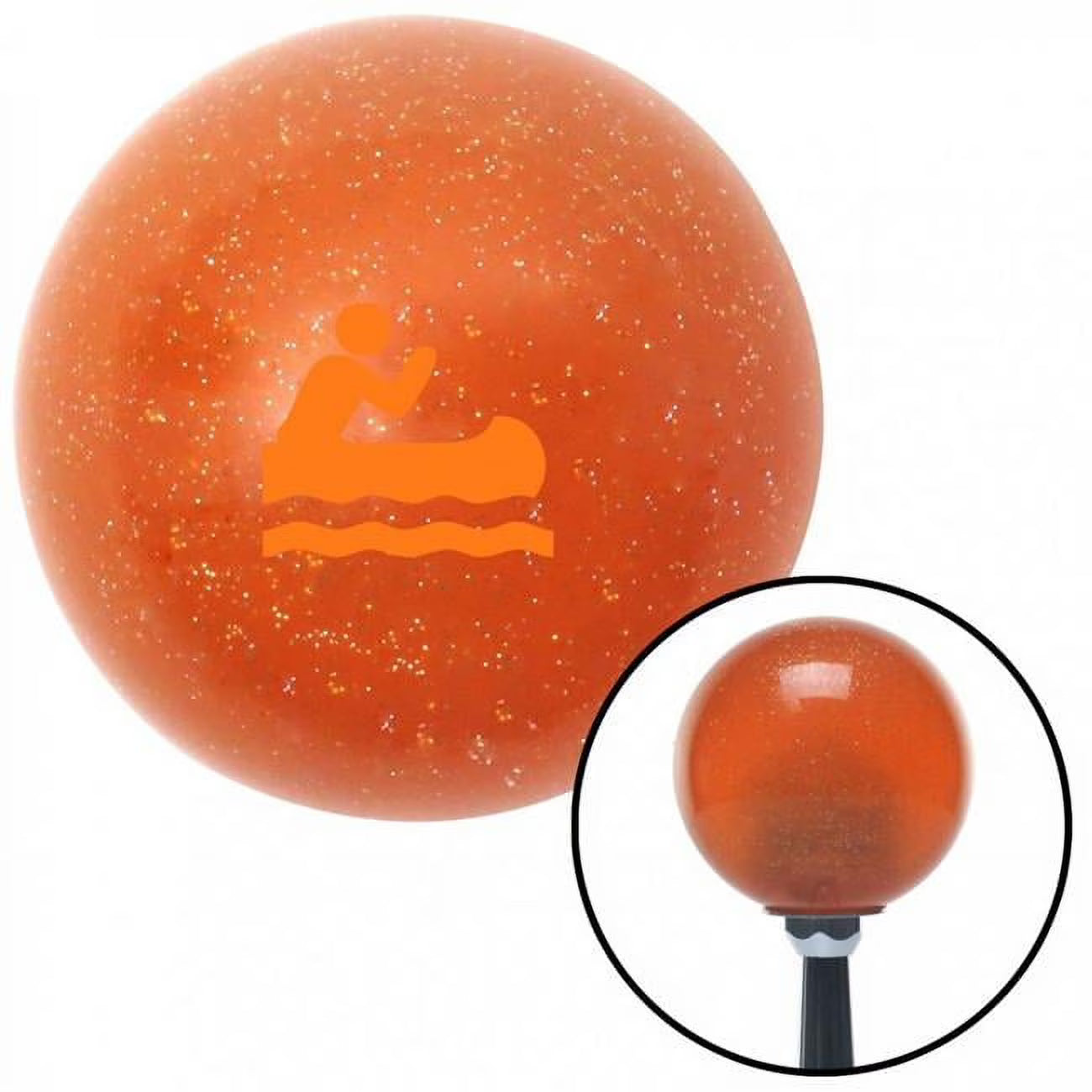 Orange Metal Flake Shift Knob with M16 x 1.5 Insert L873