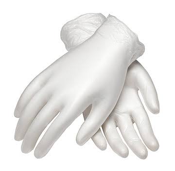 Cleanroom Vinyl Disposable Gloves Large Case Q34098